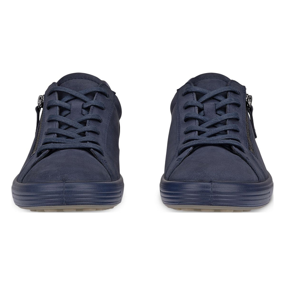 Ecco Soft 7 Women's Side-Zip Sneaker in Marine