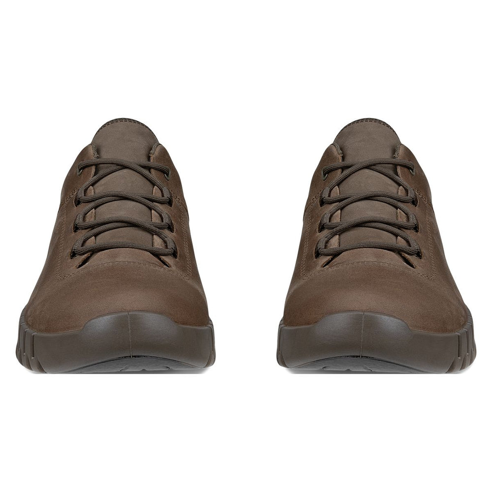Ecco Gruuv Men's Leather Gore-Tex Sneakers in Brown