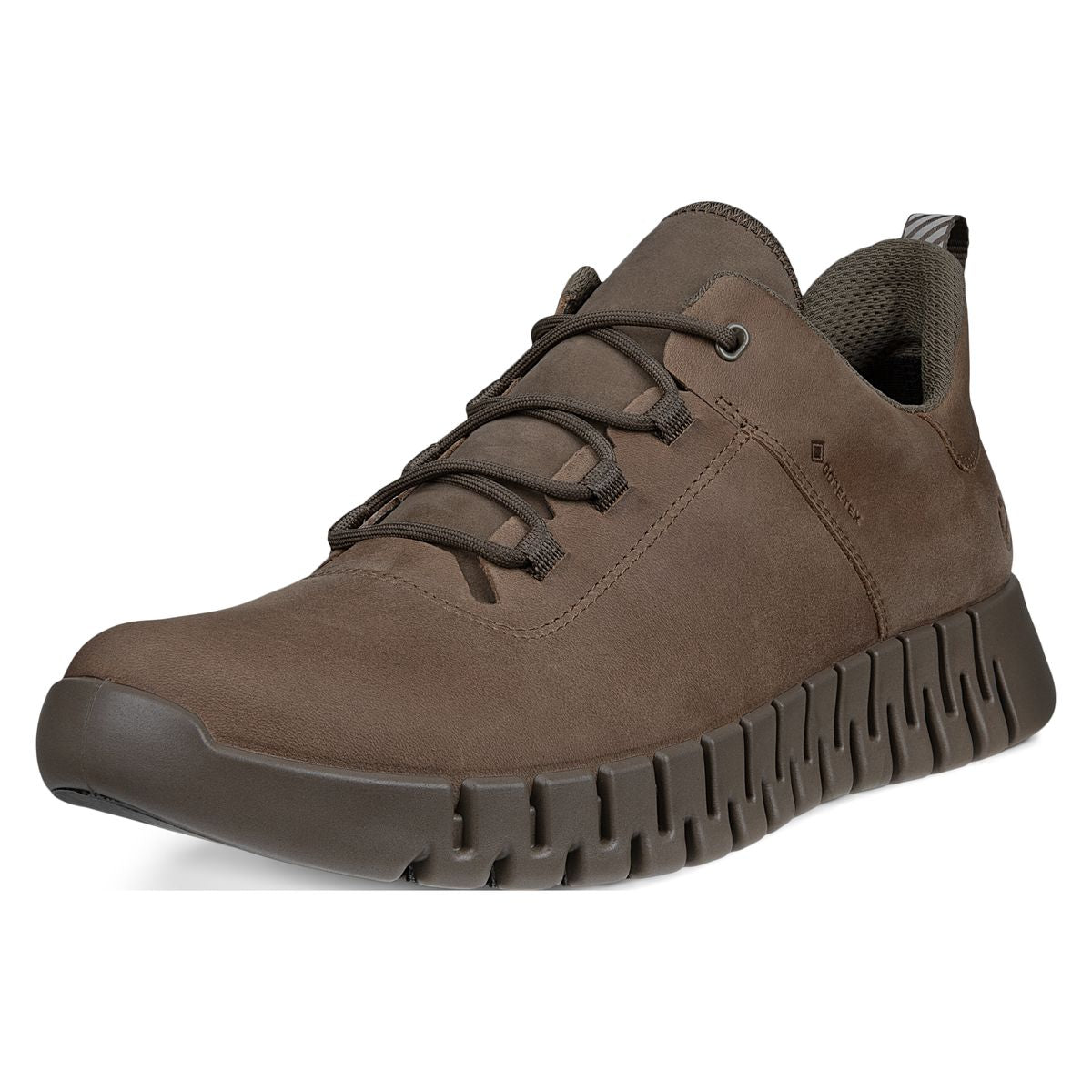Ecco Gruuv Men's Leather Gore-Tex Sneakers in Brown