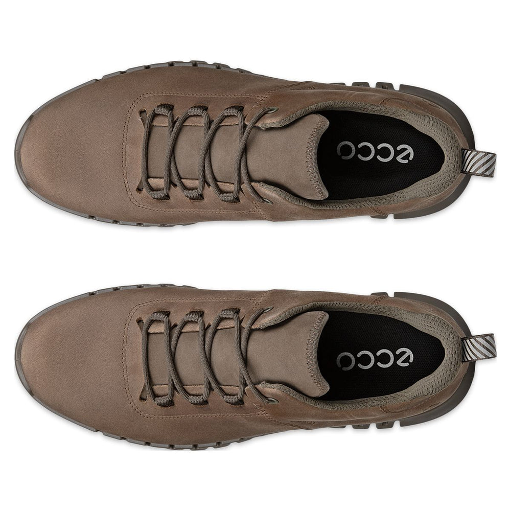 Ecco Gruuv Men's Leather Gore-Tex Sneakers in Brown