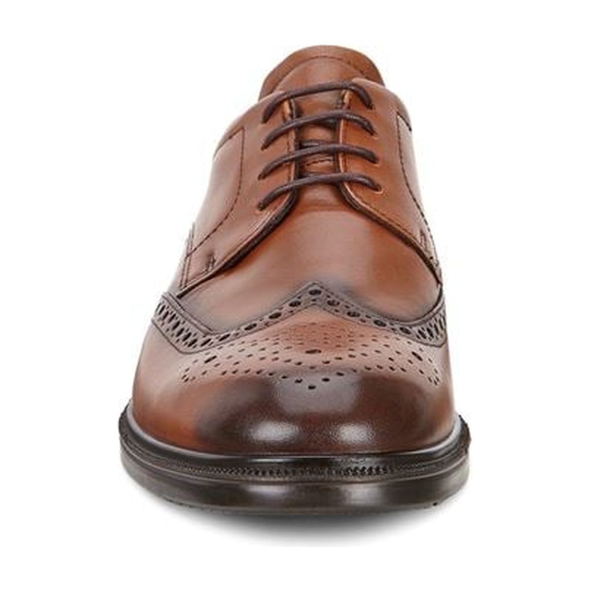 Ecco Lisbon Brogue Men's Shoe in Amber