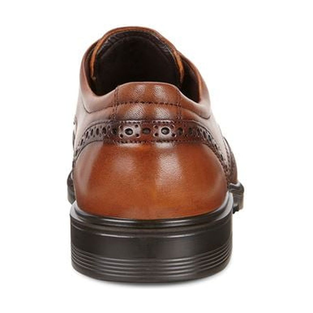Ecco Lisbon Brogue Men's Shoe in Amber