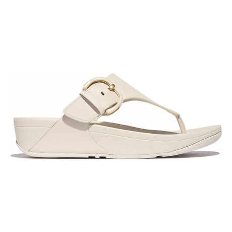Off-white FitFlop Lulu Resin Buckle toe-post sandal (JE9-A99) shown.