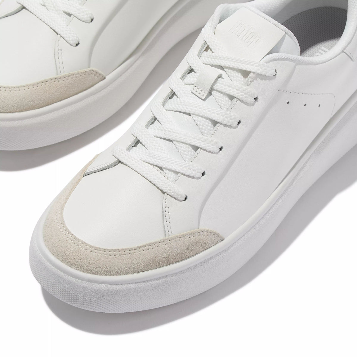 FitFlop RTG Women's Leather Suede Sneakers – Urban White