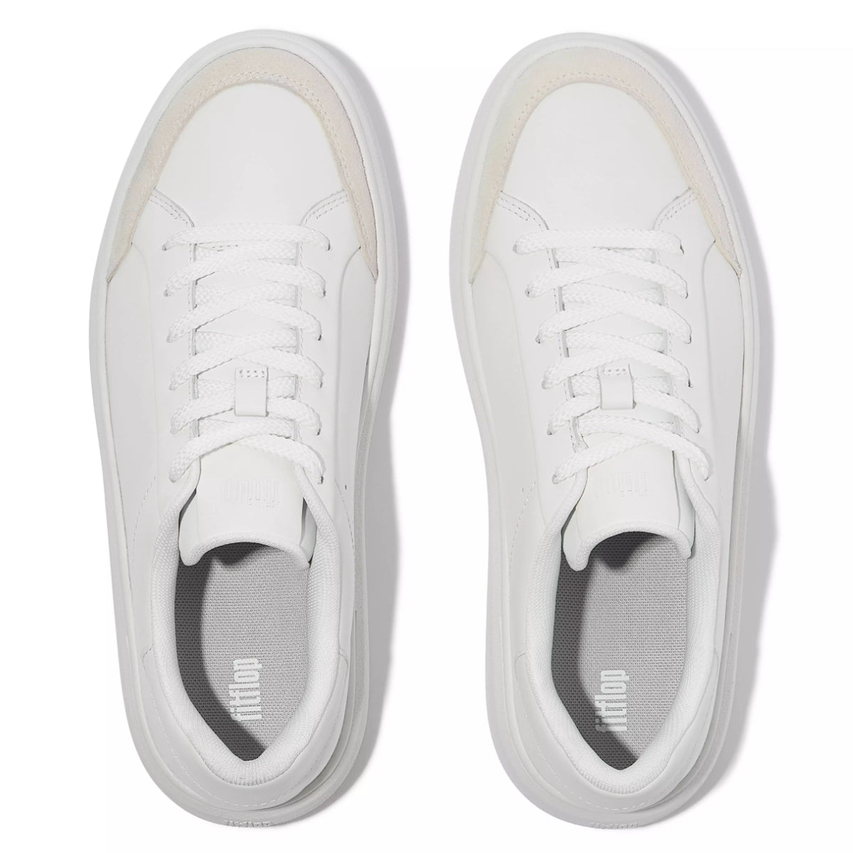 FitFlop RTG Women's Leather Suede Sneakers – Urban White