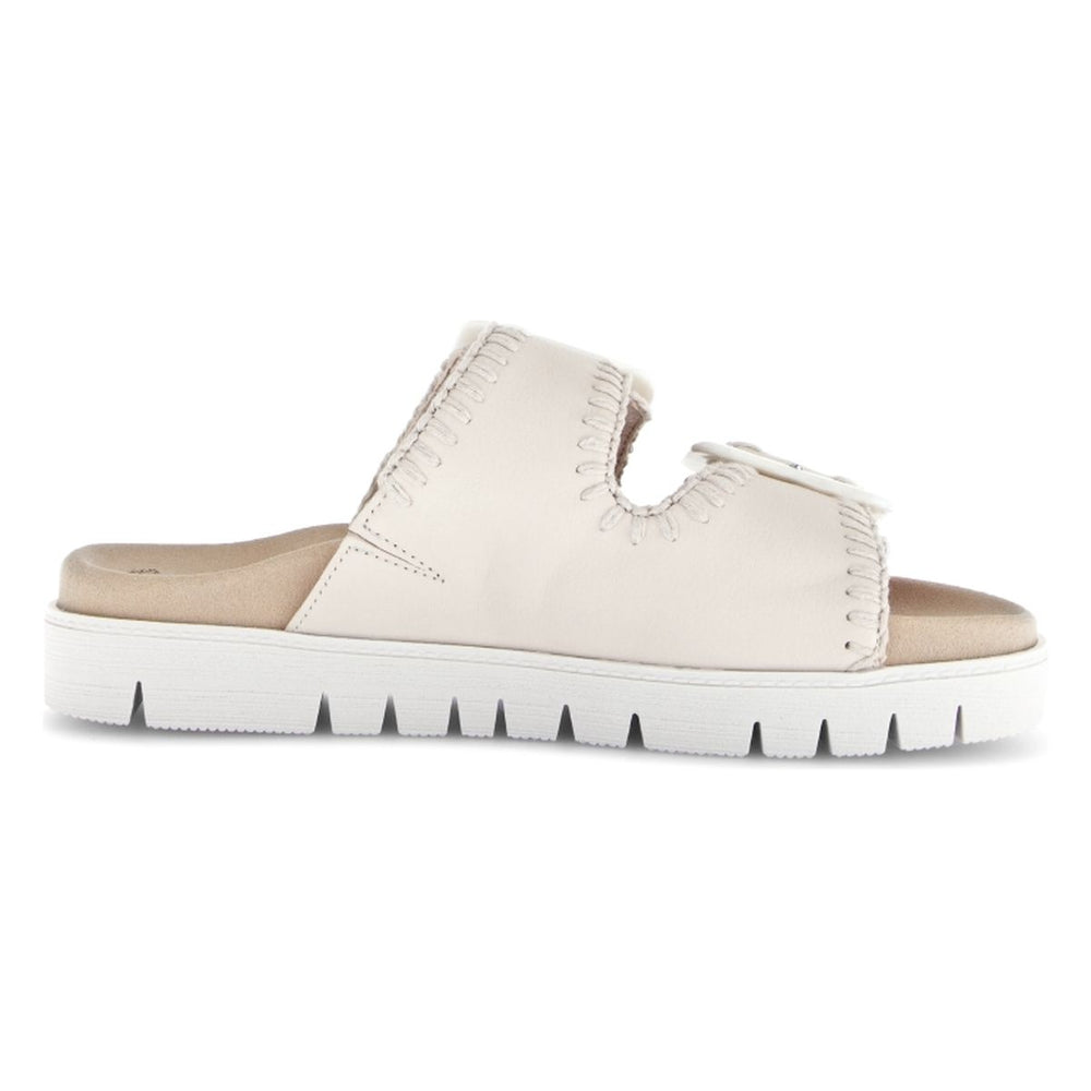 Gabor 741.22 Adjustable Slip On Sandal – Off White