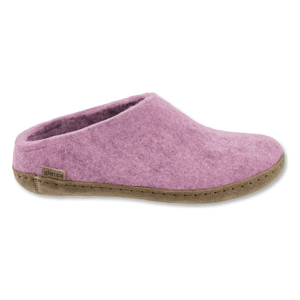 Glerups Wool Slip-On Shoe with Leather Sole – Flower