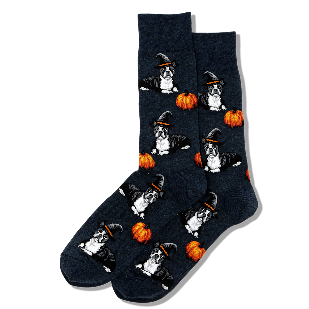 Men's Boston Terrier Crew Socks