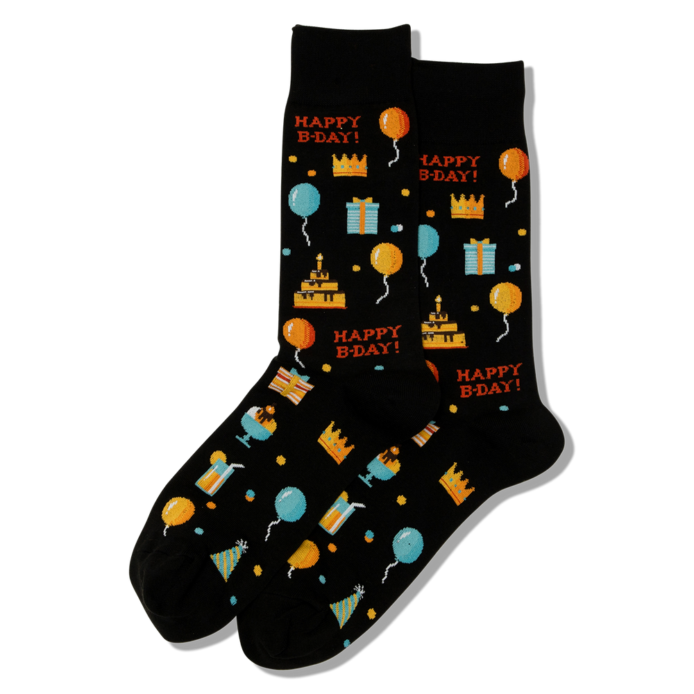 Men's Happy Birthday Crew Socks