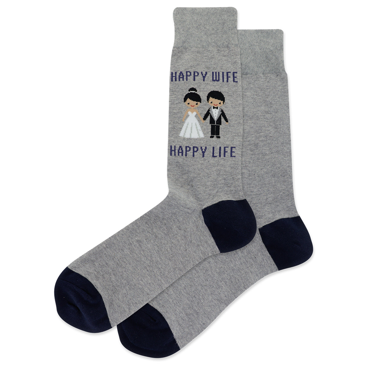 Hotsox Men's Happy Wife Happy Life Socks