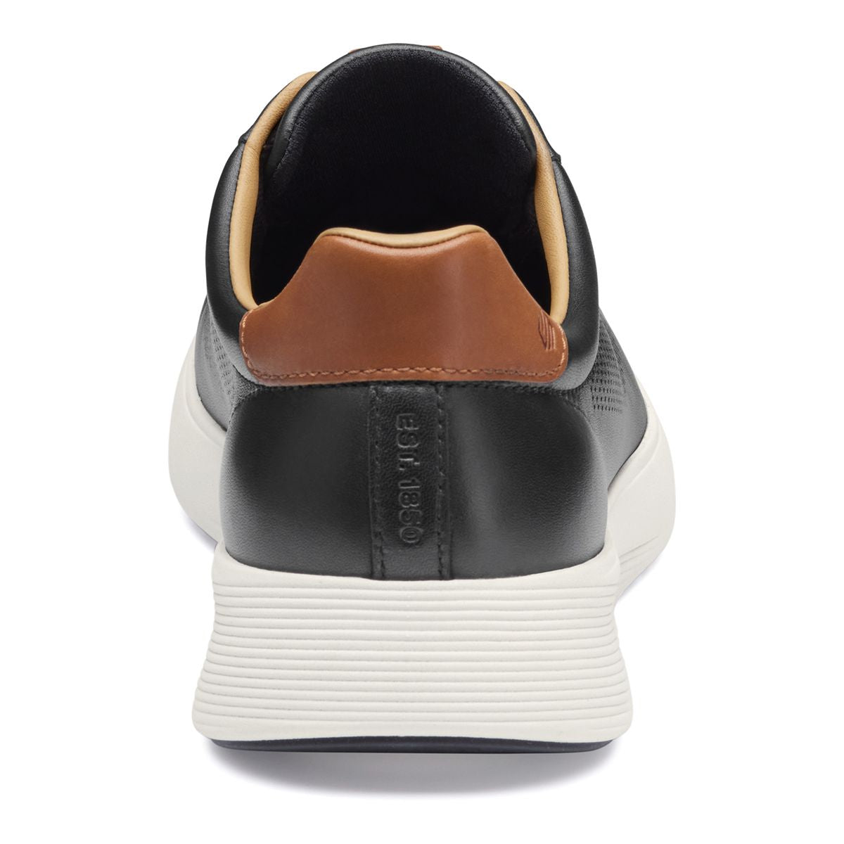 Johnston & Murphy Men's Ackerson Perfed Plain Toe Lace-Up Sneaker in Black