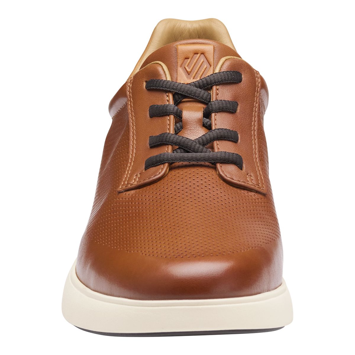 Johnston & Murphy Men's Ackerson Perfed Plain Toe Lace-Up Sneaker in Tan