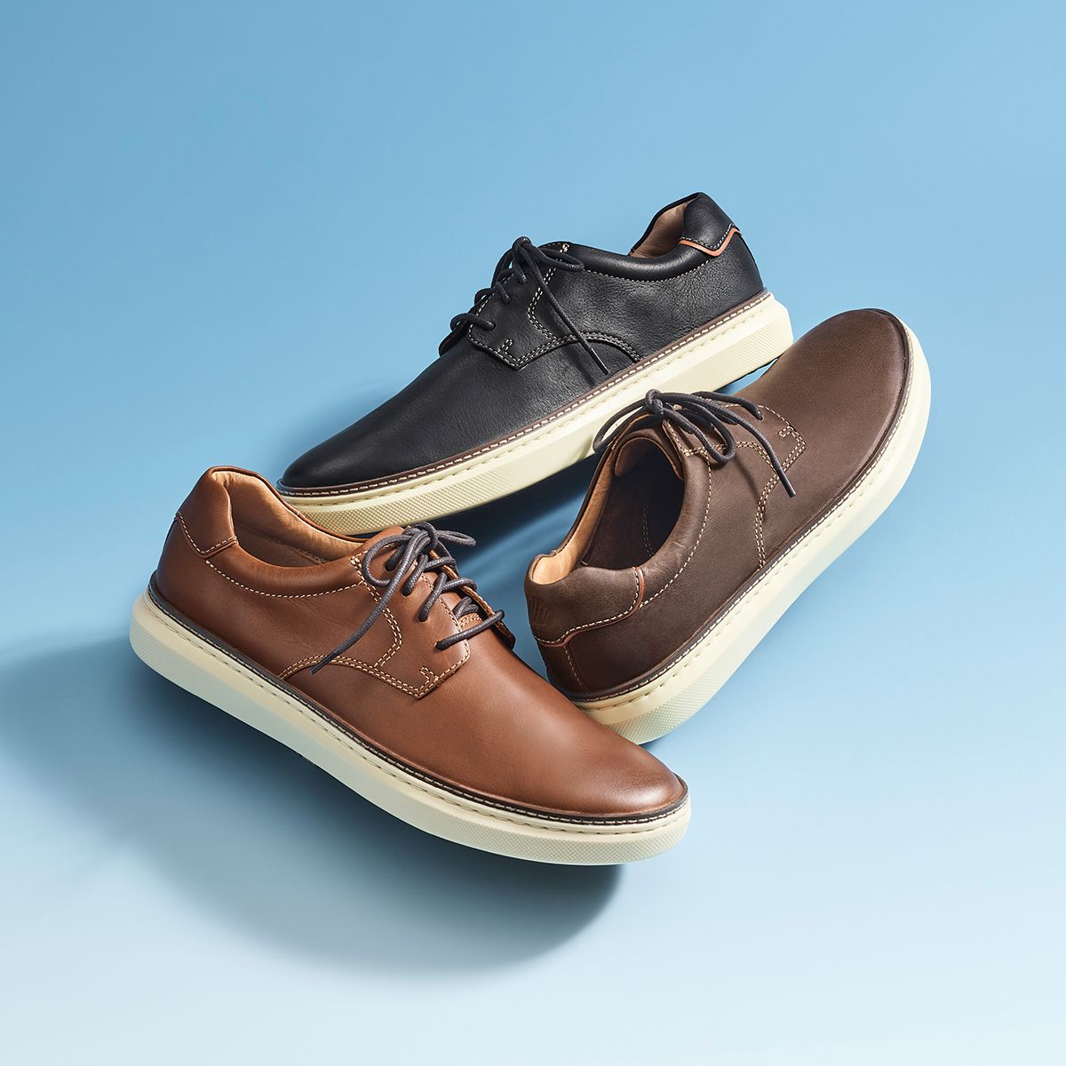 Johnston & Murphy McGuffey 2 Plain Toe Men's Casual Dress Shoe in Black