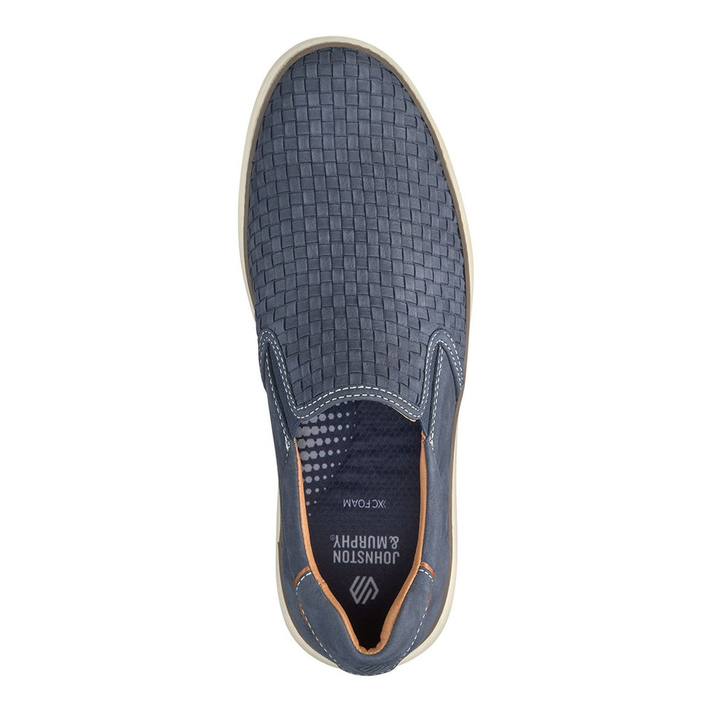 Johnston & Murphy McGuffey 2 Woven Men's Slip-On in Navy
