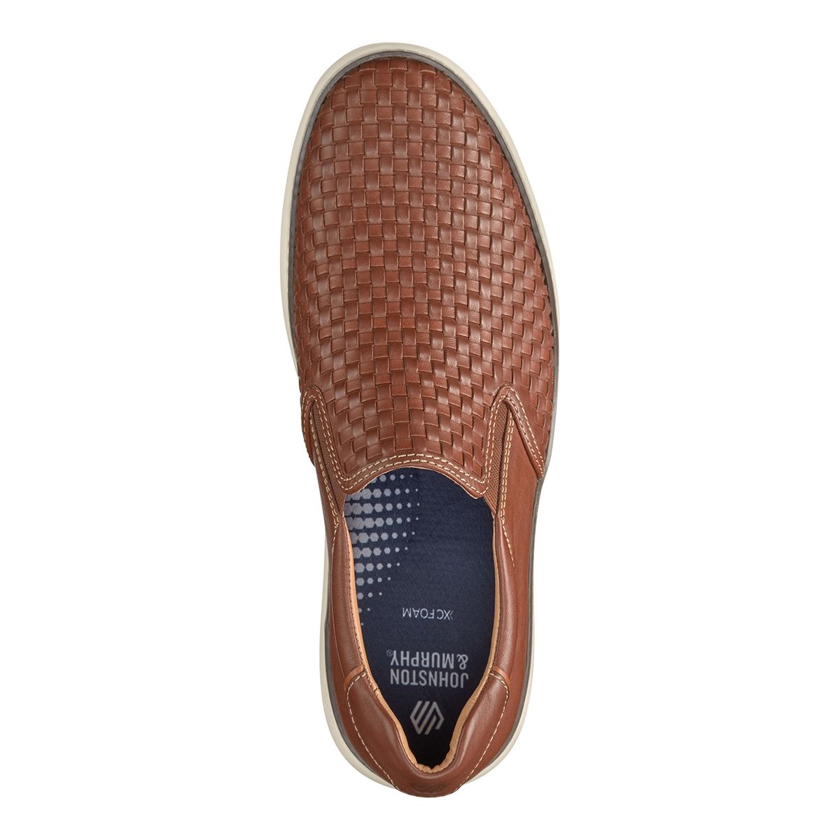 Johnston & Murphy McGuffey 2 Woven Men's Slip-On in Tan