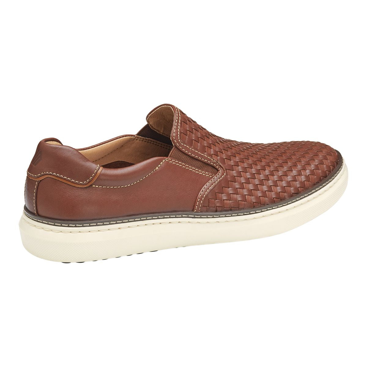 Johnston & Murphy McGuffey 2 Woven Men's Slip-On in Tan