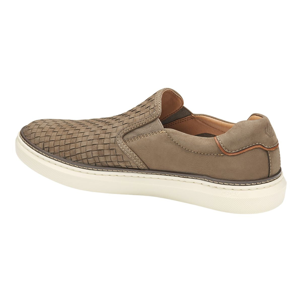 Johnston & Murphy McGuffey 2 Woven Men's Slip-On in Taupe