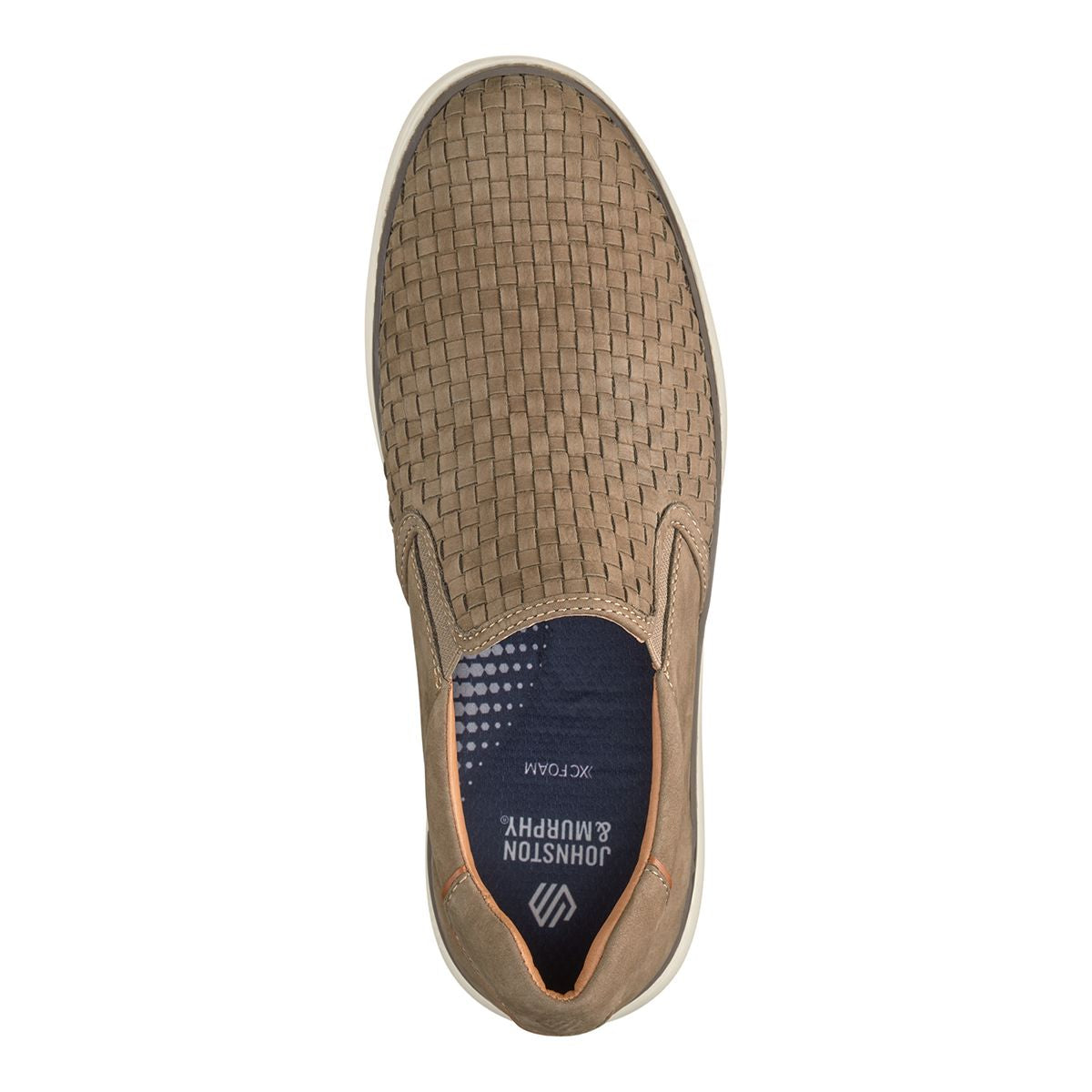 Johnston & Murphy McGuffey 2 Woven Men's Slip-On in Taupe