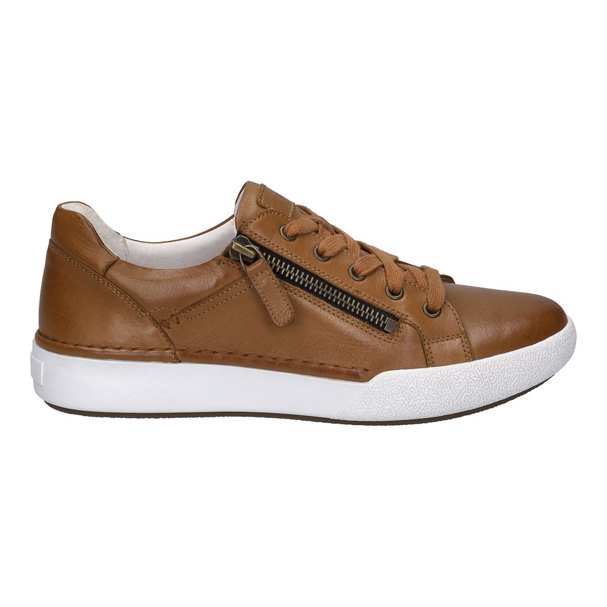 Josef Seibel Claire 03 Women's Side-Zip Sneaker in Camel
