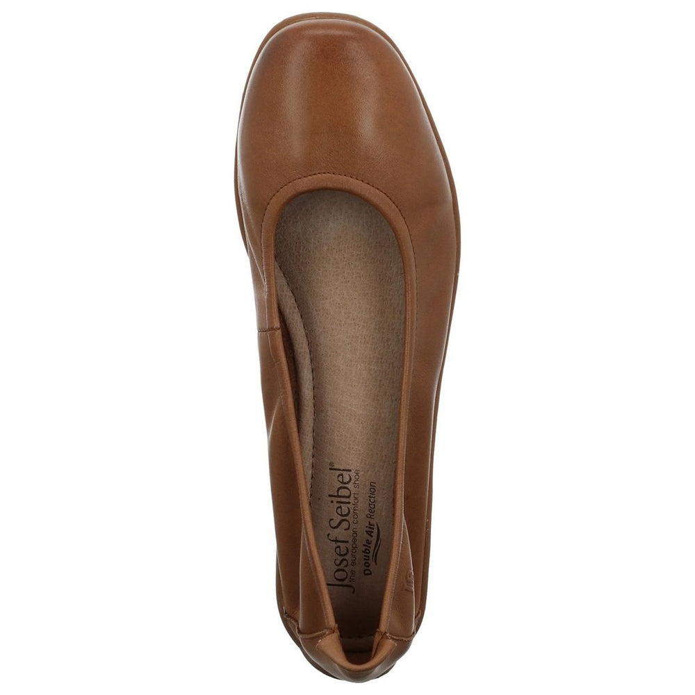 Josef Seibel Fenja 01 Women's Leather Ballerina in Camel