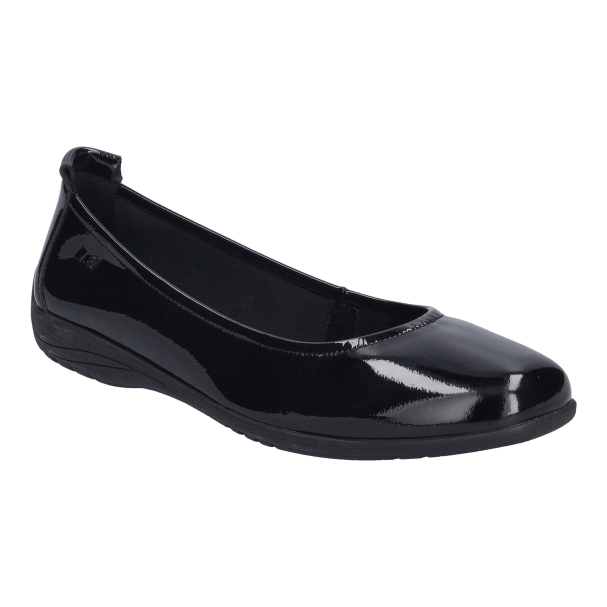 Josef Seibel Fenja 01 Women's Leather Ballerina in Black Patent