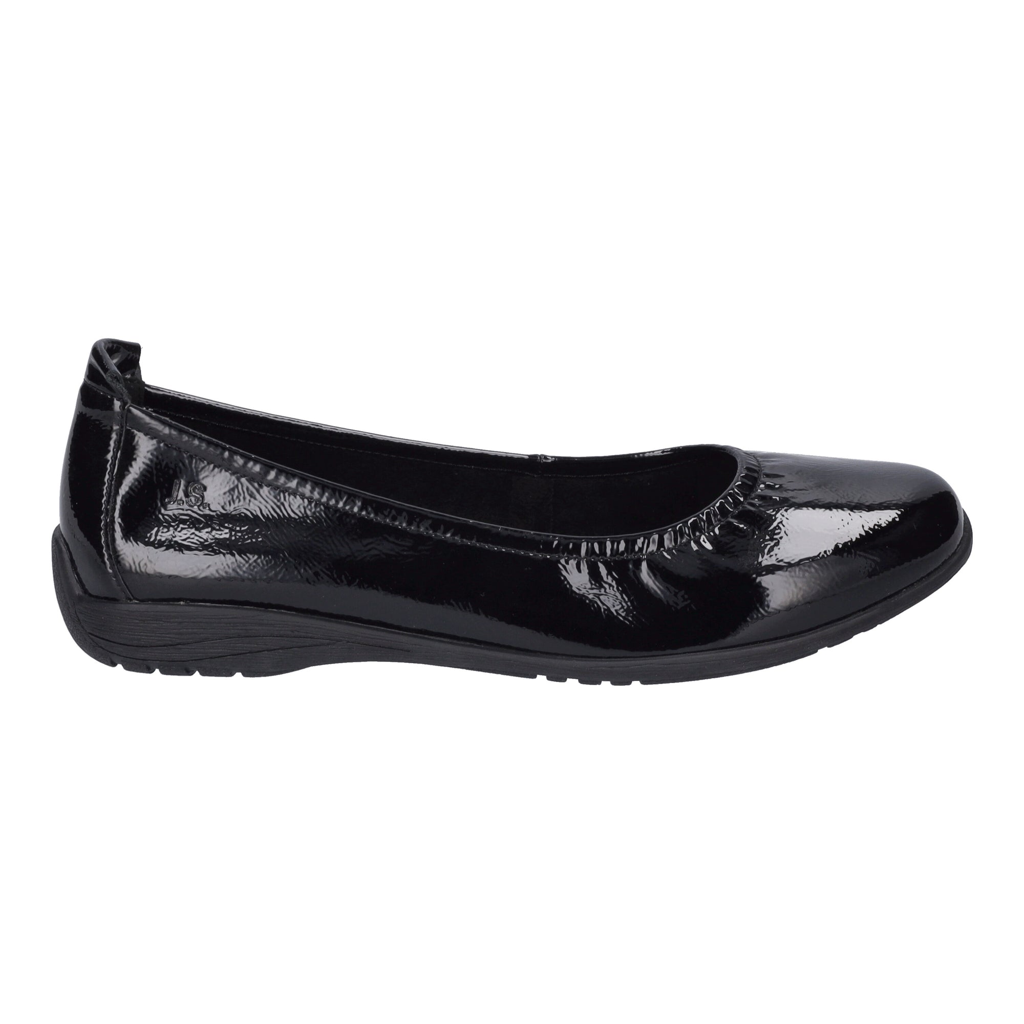 Josef Seibel Fenja 01 Women's Leather Ballerina in Black Patent