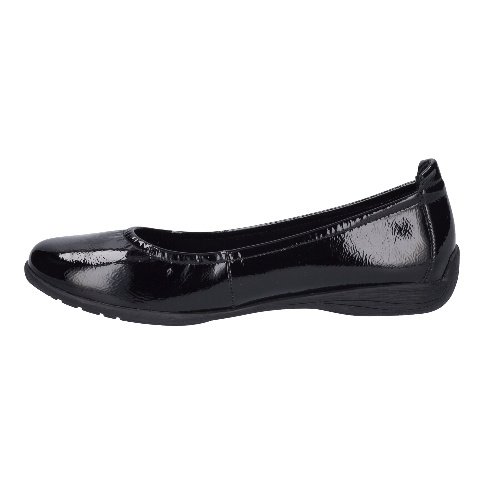 Josef Seibel Fenja 01 Women's Leather Ballerina in Black Patent