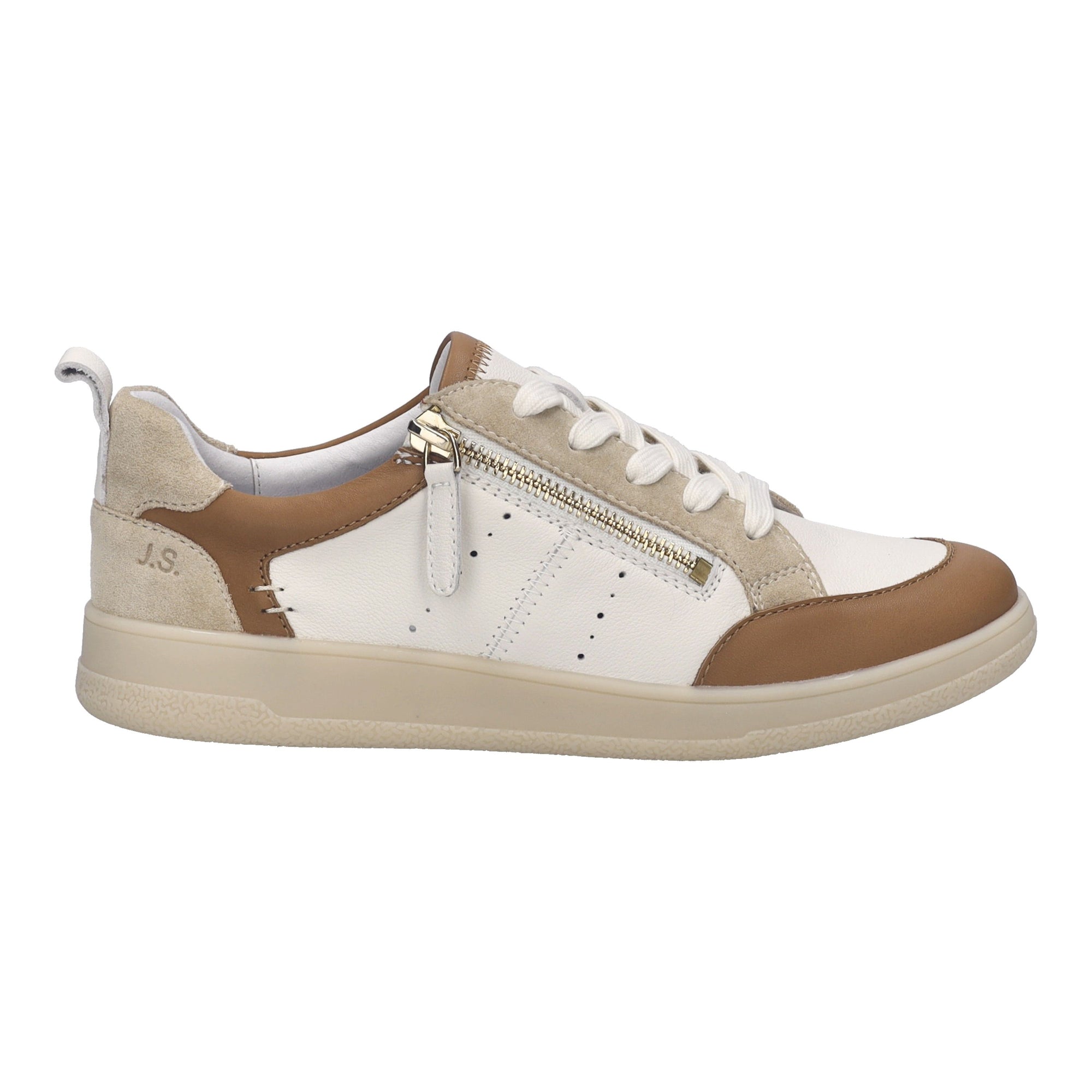 Josef Seibel Jade 05 Women's Side-Zip Sneaker in Camel Multi
