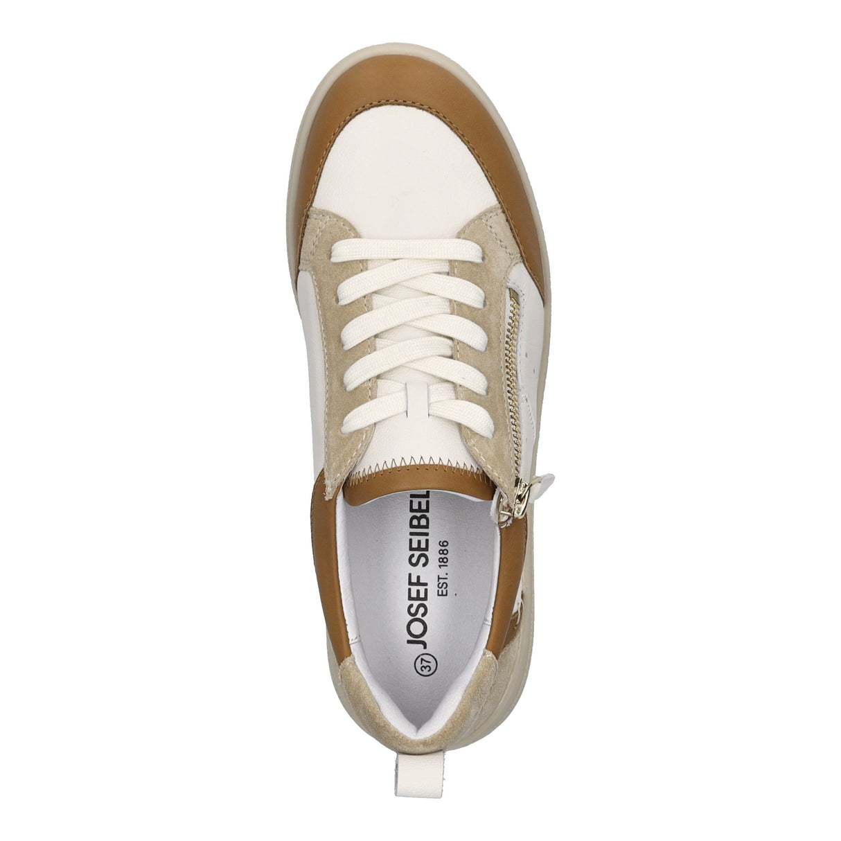 Josef Seibel Jade 05 Women's Side-Zip Sneaker in Camel Multi
