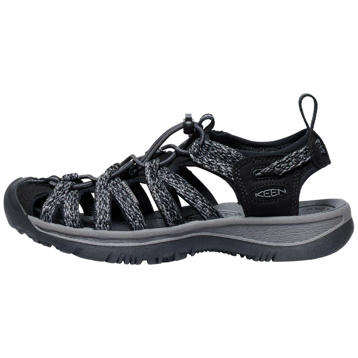 Keen Women’s Whisper Sandal in Black Grey
