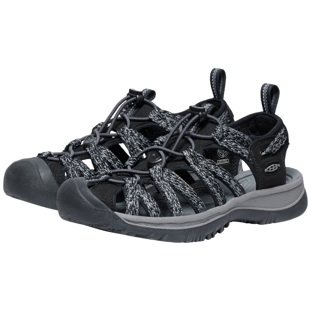 Keen Women’s Whisper Sandal in Black Grey