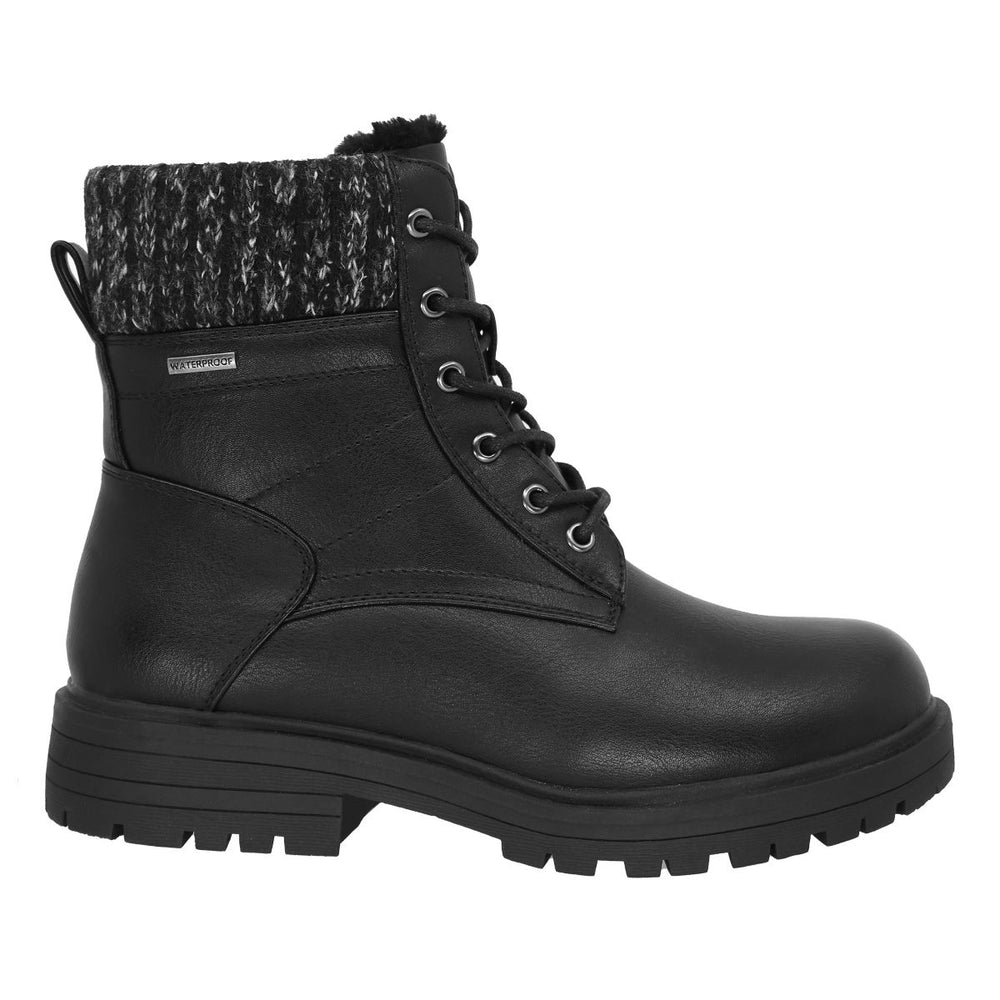 Lady Comfort Katherine Women's Flip Grip Waterproof Boot - Black