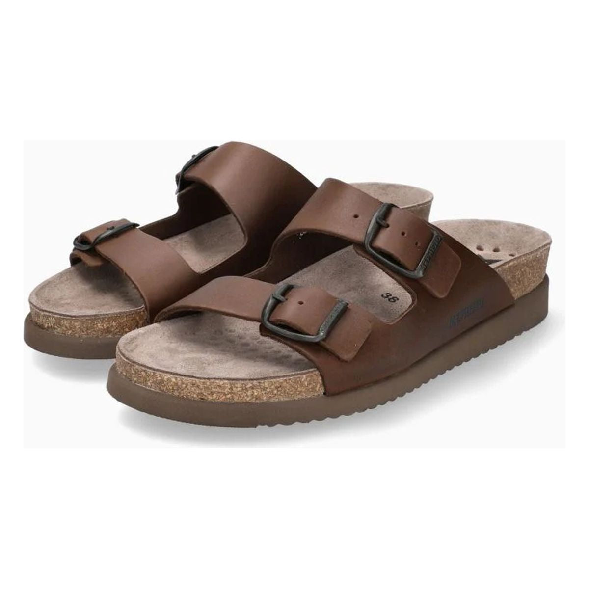 Mephisto Harmony Women's Sandals in Dark Brown Scratch