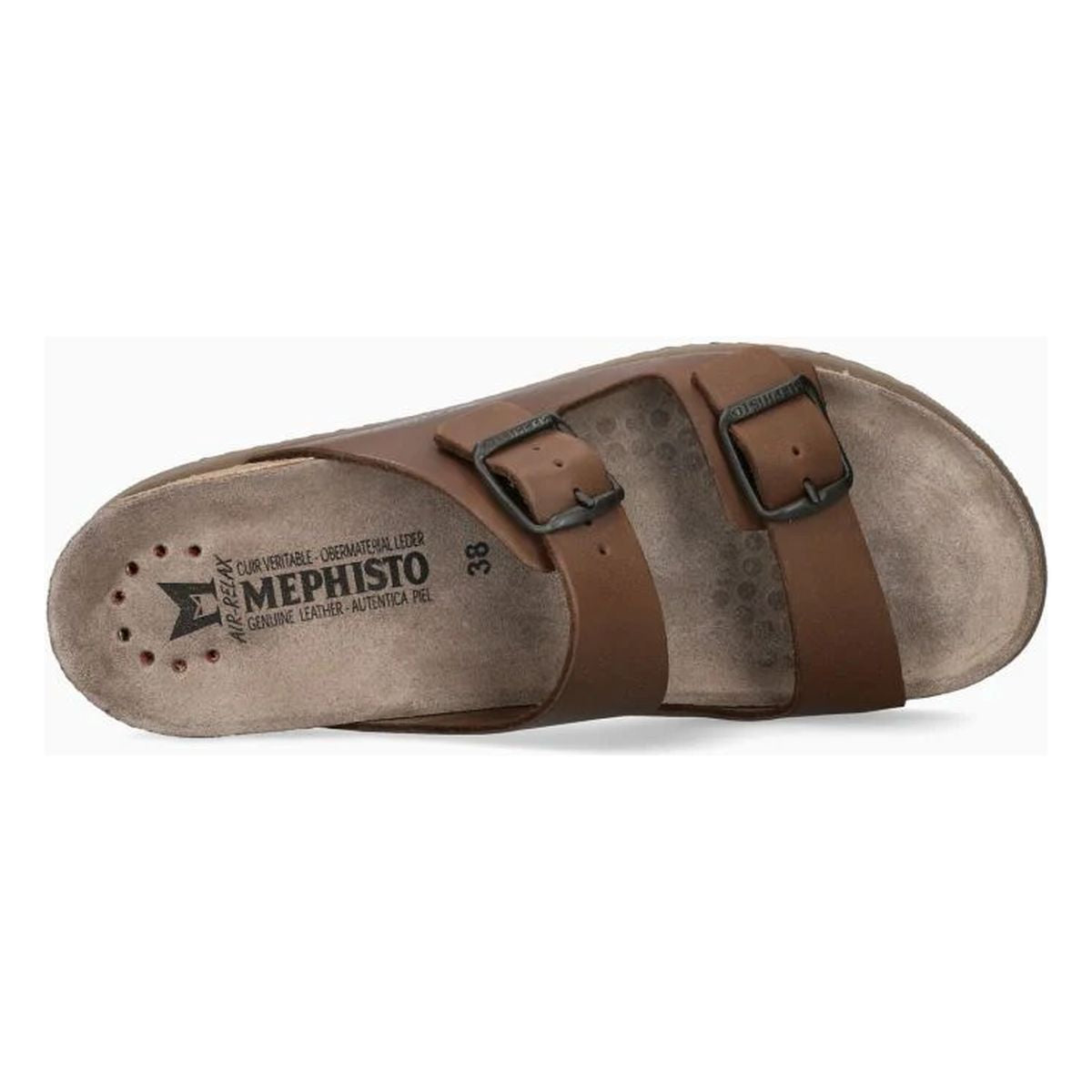 Mephisto Harmony Women's Sandals in Dark Brown Scratch