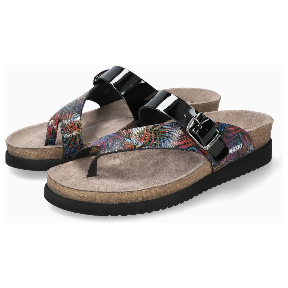 Mephisto Helen Mix Women's Toe Post Sandals in Multi