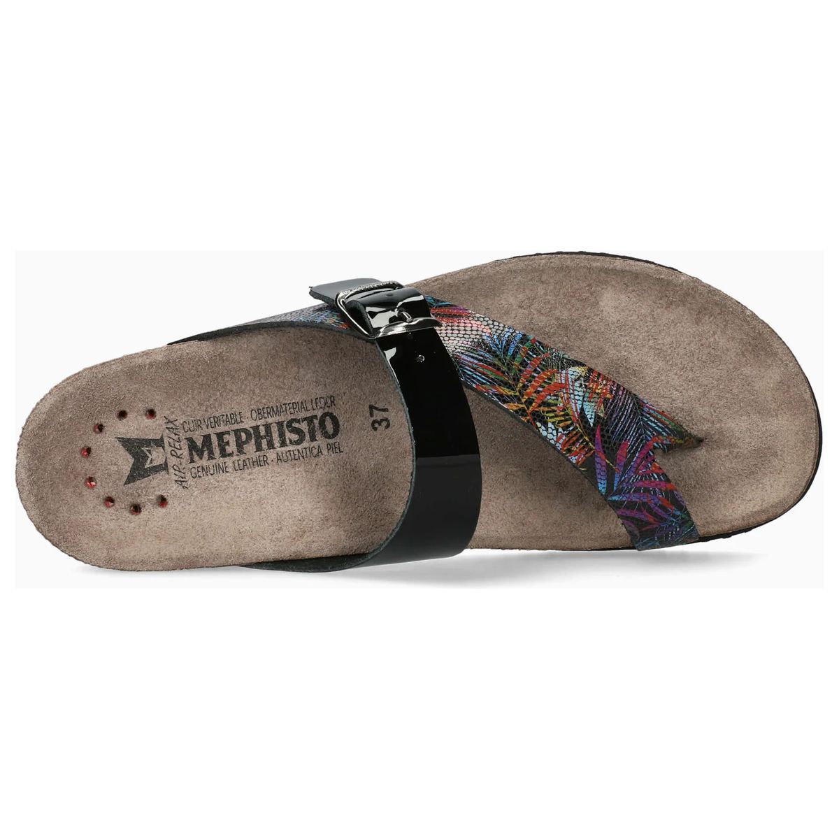 Mephisto Helen Mix Women's Toe Post Sandals in Multi