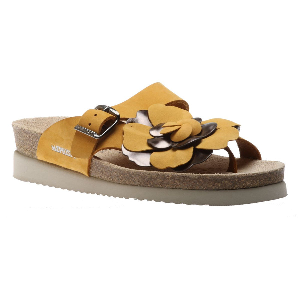 Mephisto Helen Flower Women's Sandals in Ochre
