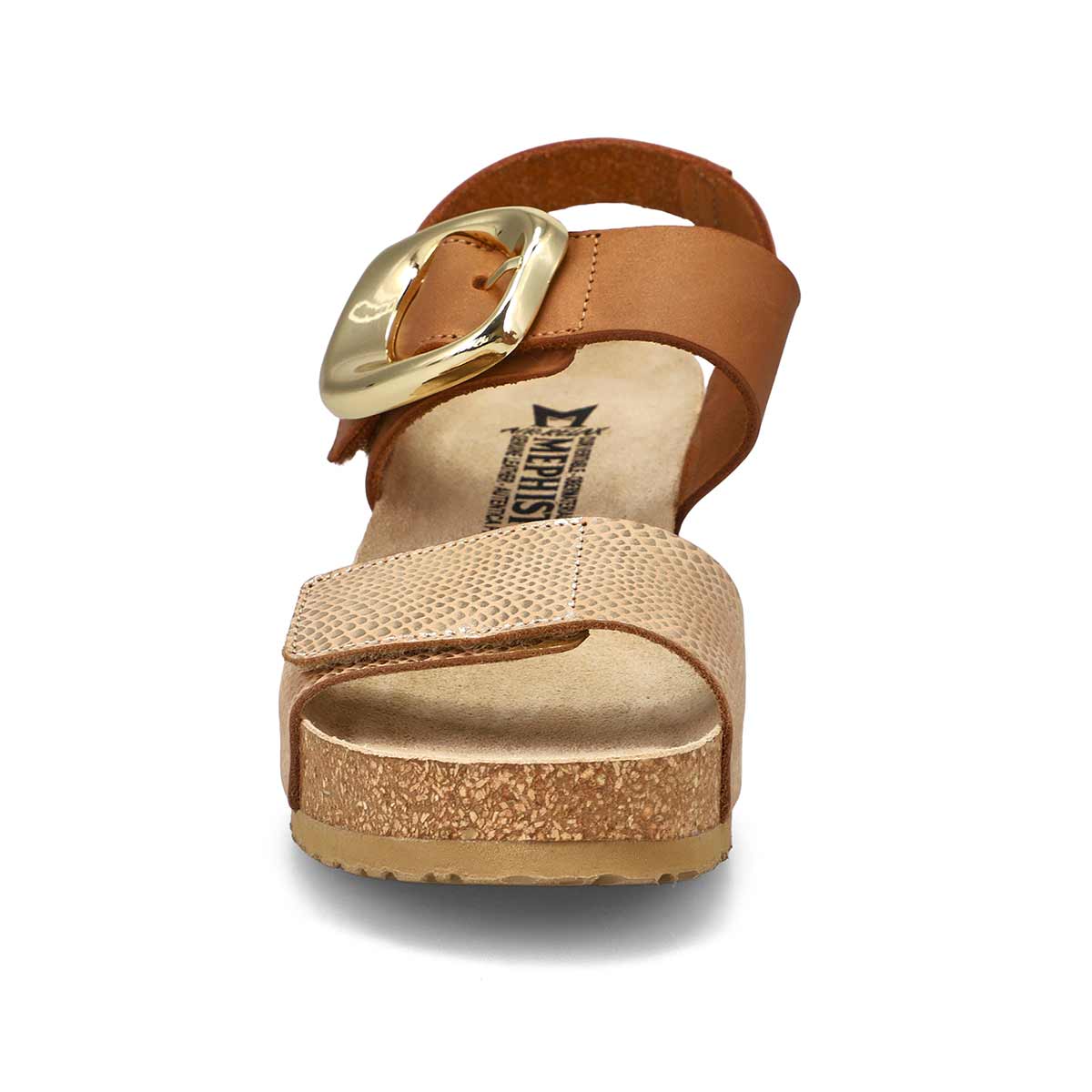 Mephisto Leandre Wedge Sandals in Light Sand