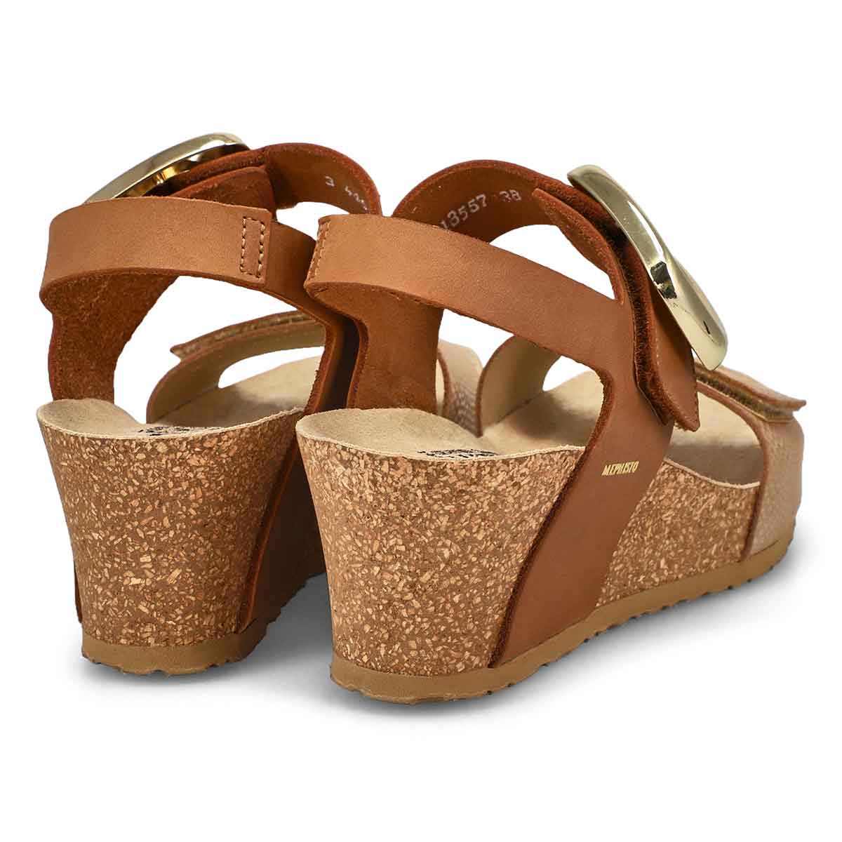 Mephisto Leandre Wedge Sandals in Light Sand