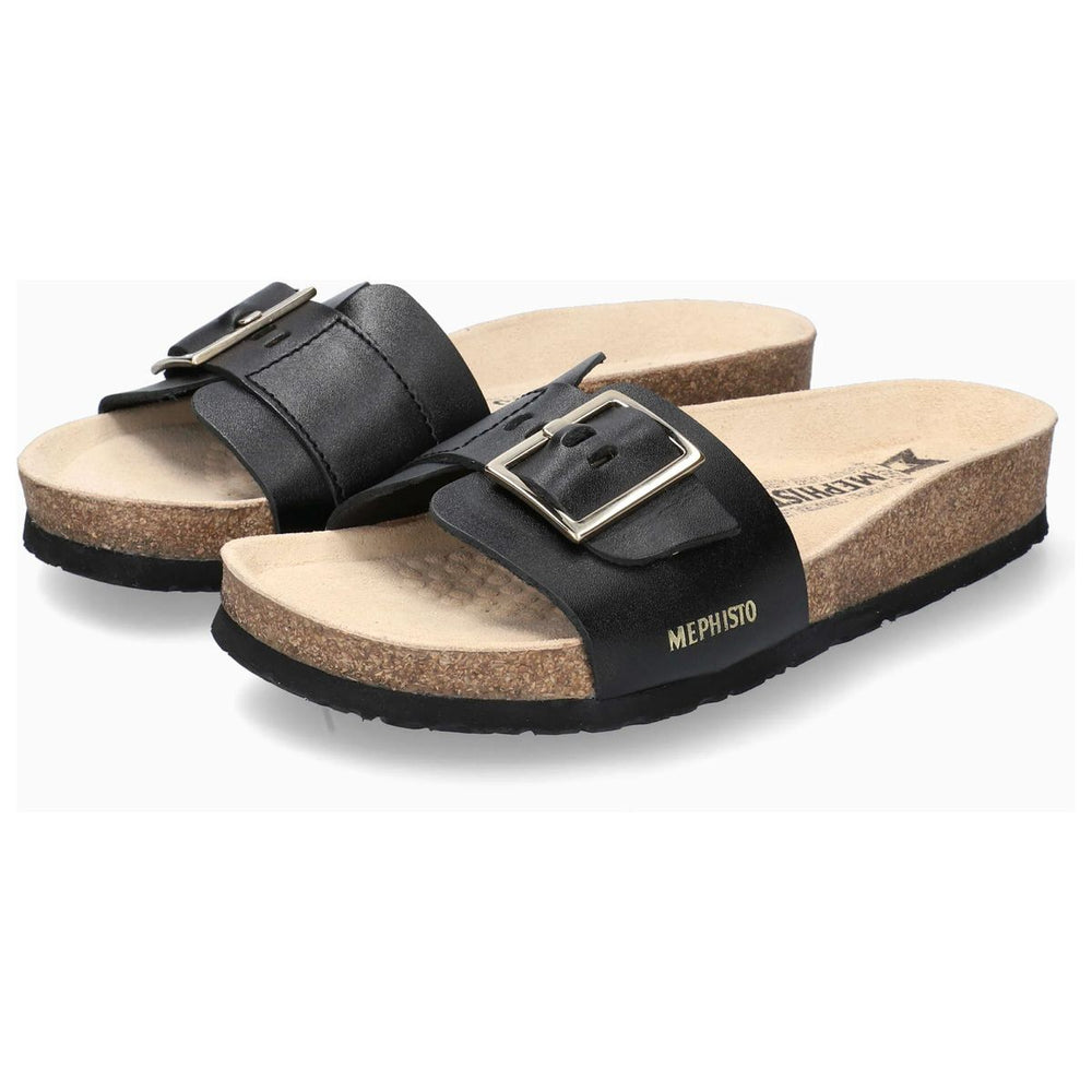 Mephisto Mabel Women's Cork Sandals in Black