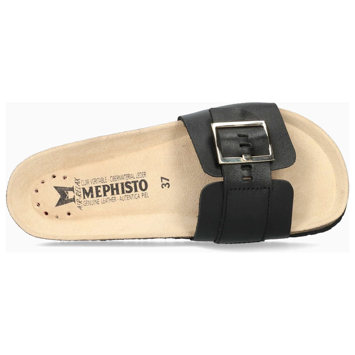Mephisto Mabel Women's Cork Sandals in Black