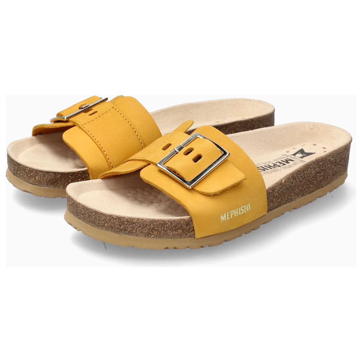 Mephisto Mabel Women's Cork Sandals in Ochre