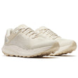 Pair of light beige Merrell Antora 4 Waterproof women's walking shoes, side view. J068440W
