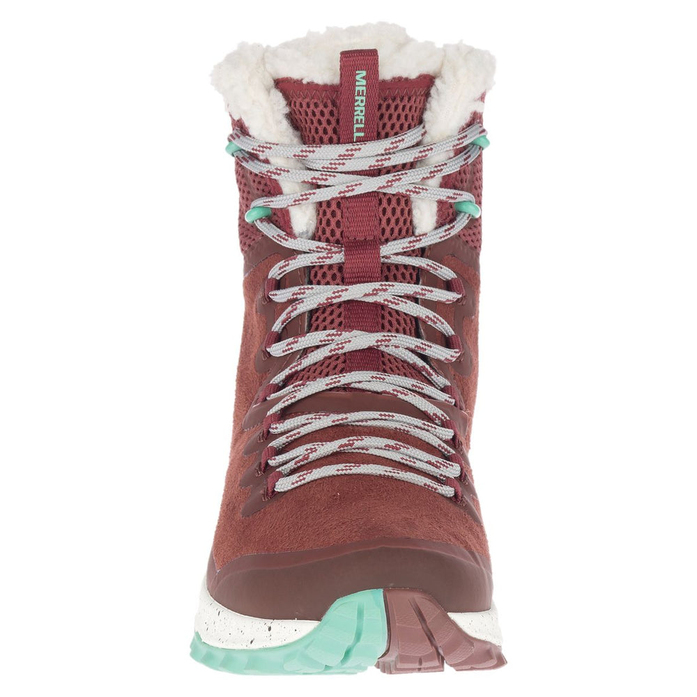 Merrell Bravada Polar Waterproof Sable Winter Boot in Red