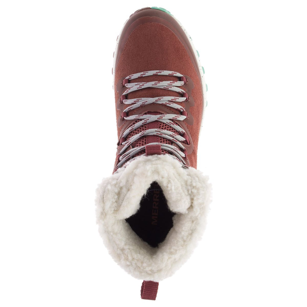 Merrell Bravada Polar Waterproof Sable Winter Boot in Red