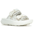 Merrell Women's Hut Ultra Wrap Sandals in White with crisscross straps and cushioned sole, style J005896.