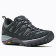Merrell Women's Siren Sport 3 Waterproof hiker in black and grey mesh with purple accents. Style #J035326
