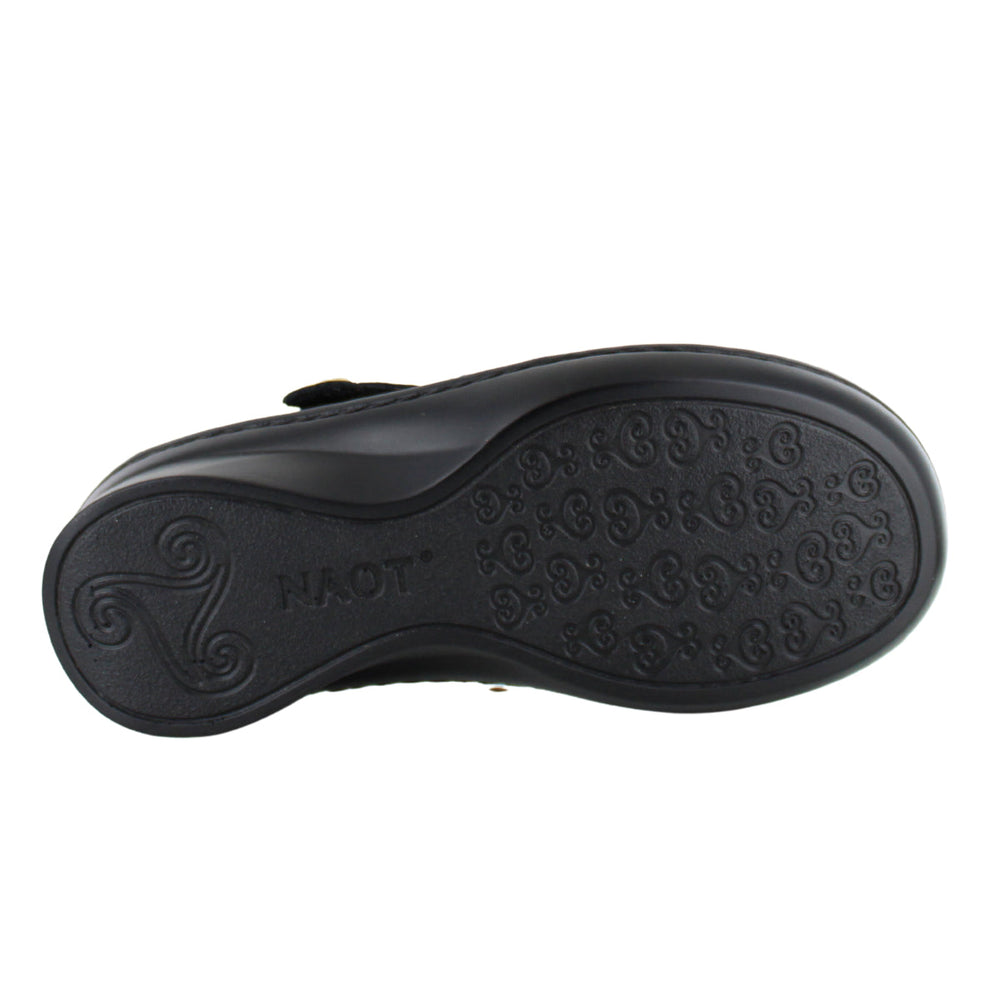 Naot Cadence 3-Strap Sandal in Black