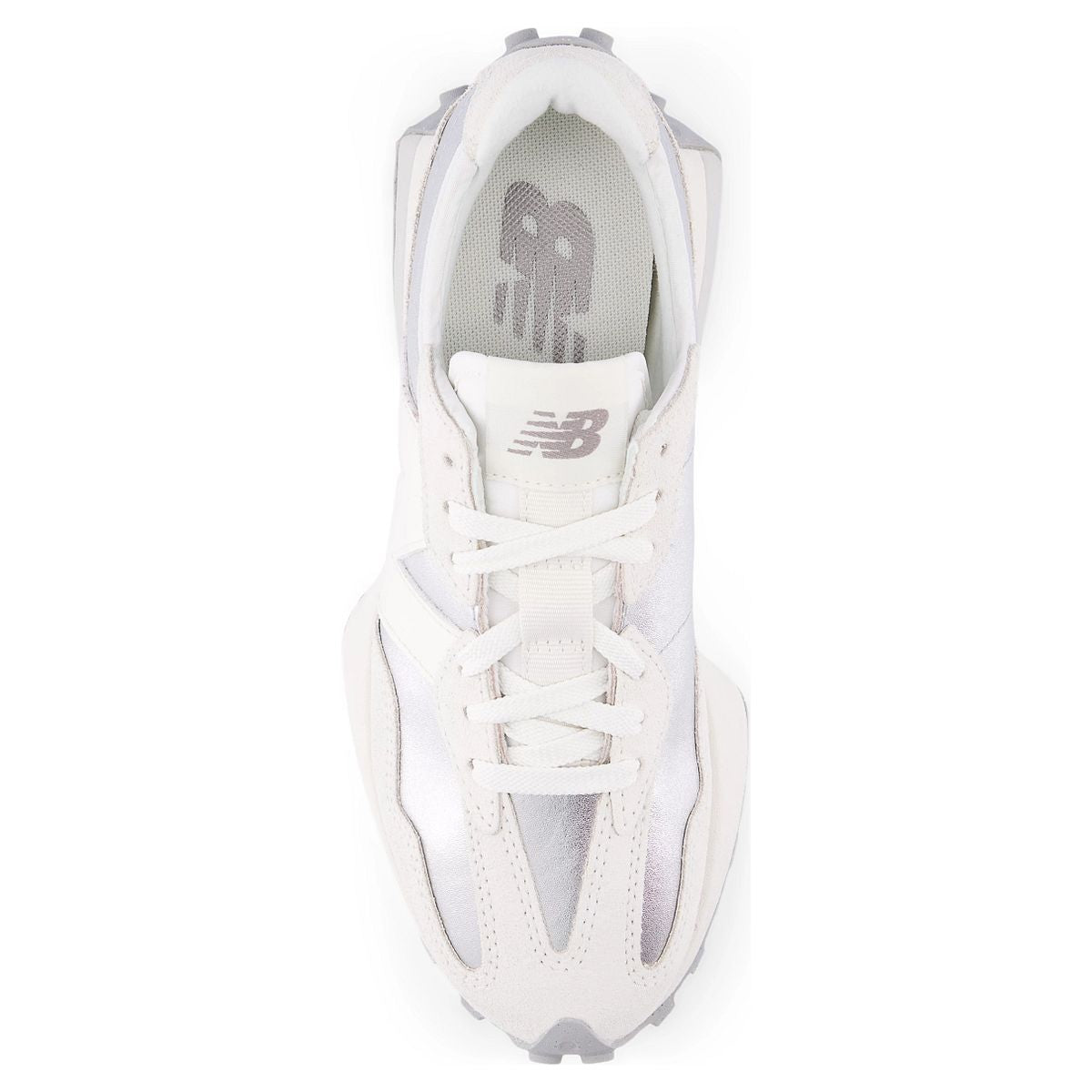 New Balance Women’s 327 Classic Retro Runner — Silver/Sea Salt