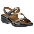 Brown Ortho Flex sandal featuring a front velcro strap, cushioned insole, and soft genuine leather upper with a sturdy non-skid outsole. Style #S8010